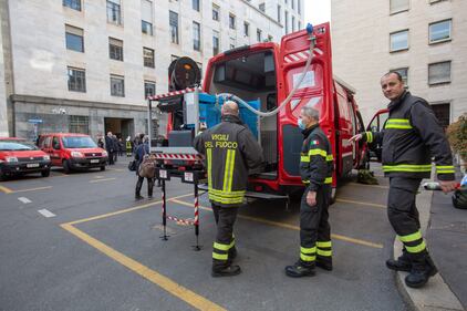 Milano. Incendio al Palazzo di Giustizia 4