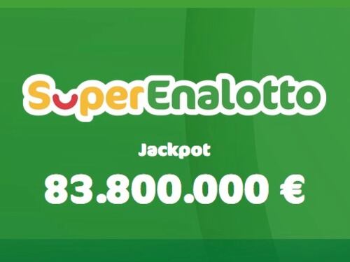 SuperEnalotto: il JackPot sale a 83,8 milioni, una vincita da oltre 112mila euro