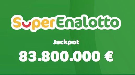 SuperEnalotto: il JackPot sale a 83,8 milioni, una vincita da oltre 112mila euro