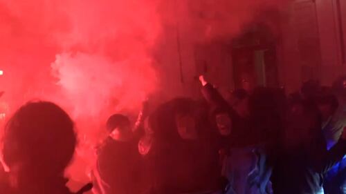 Scontri tra studenti e polizia davanti alla Camera 3