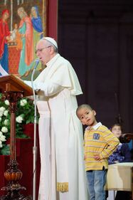 Ospite d'eccezione per papa Francesco 1