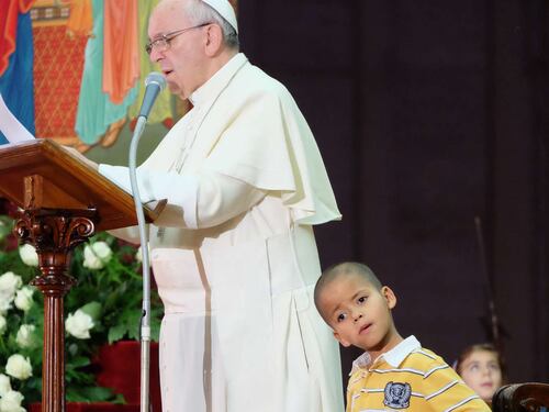 Ospite d'eccezione per papa Francesco