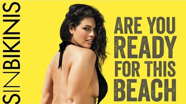 Ashley Graham: la sexy modella curvy contro la pubblicità sulla prova costume