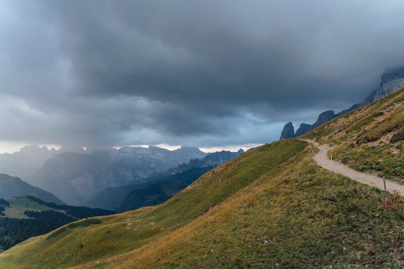 La zona boschiva del lago di Vagli