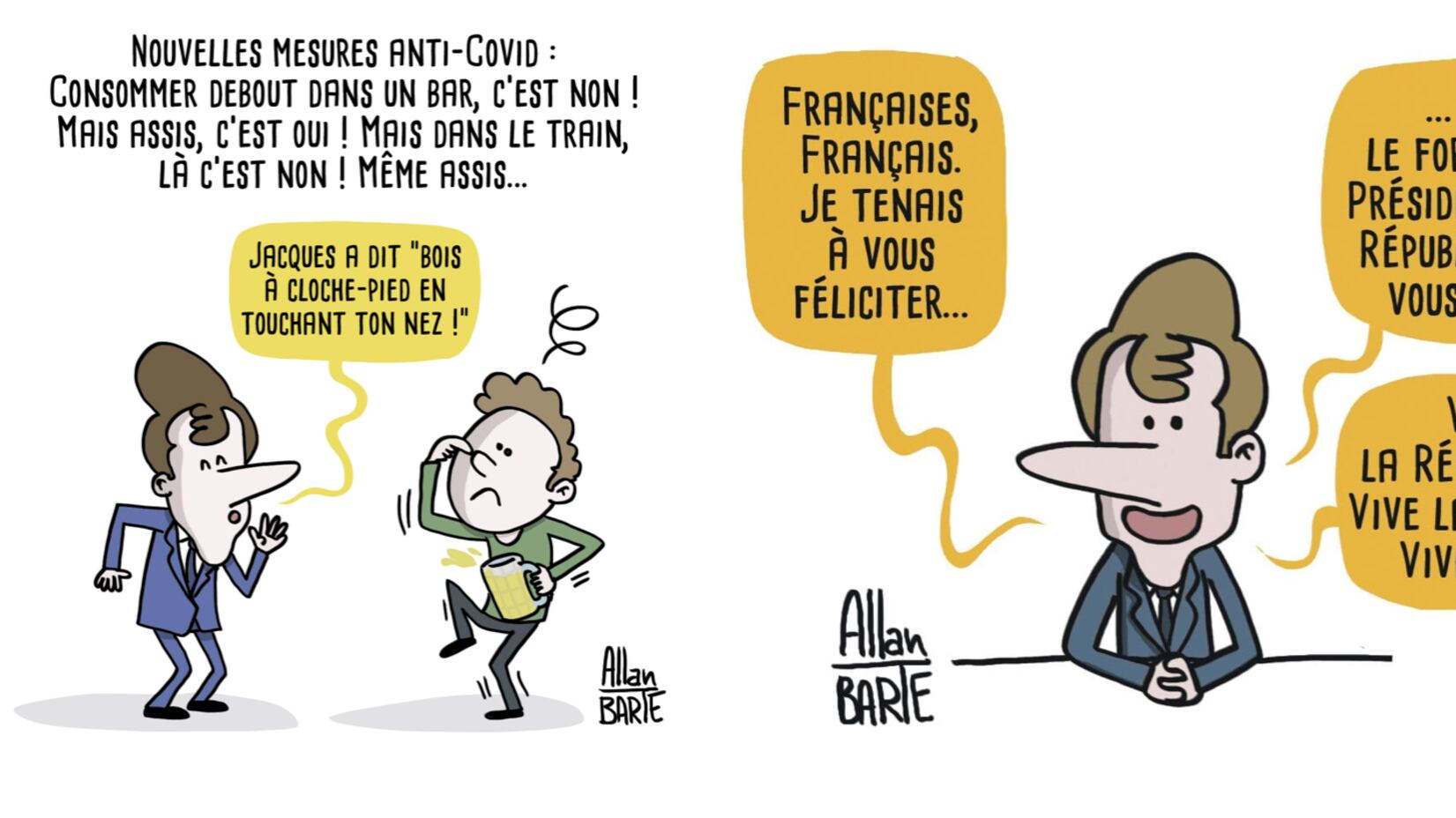 Vignette contro Macron: ora i suoi pasdaran chiedono la chiusura del sito