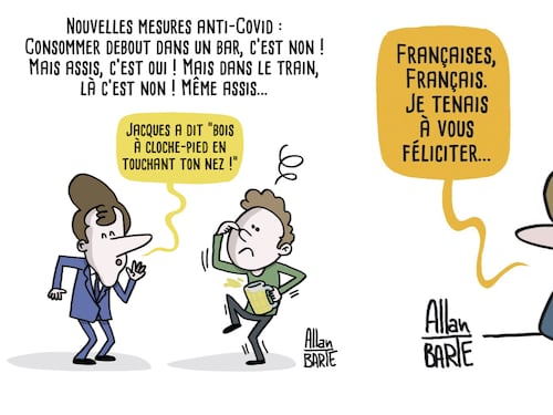 Vignette contro Macron: ora i suoi pasdaran chiedono la chiusura del sito