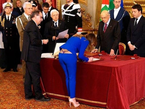 La Boschi in perizoma: ecco il fotomontaggio che fa impazzire l'Europa