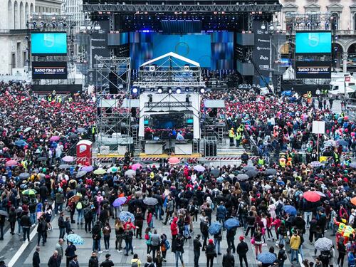 Il Radio Italia live in piazza Duomo a Milano