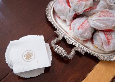 Donald Trump e la cena fast food 1