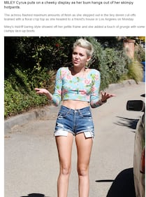 I cortissimi short di Miley Cyrus 2