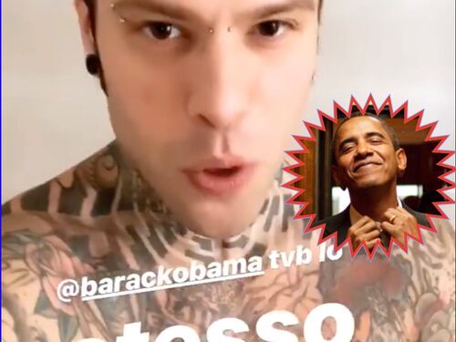 Fedez niente selfie con Obama