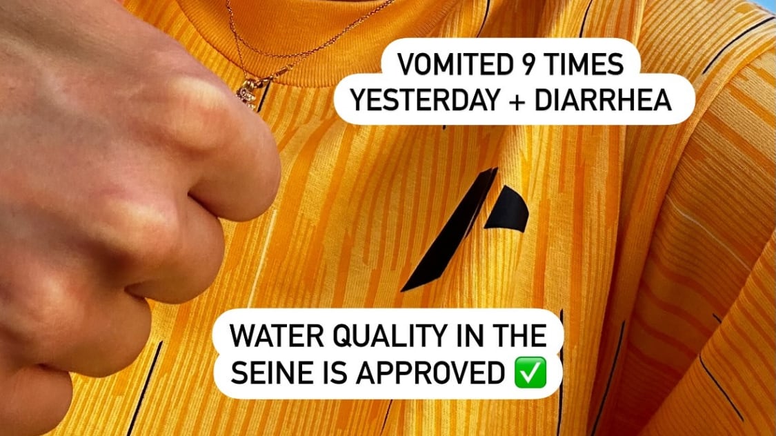 "Ho vomitato nove volte". Il racconto choc dopo la gara nella Senna