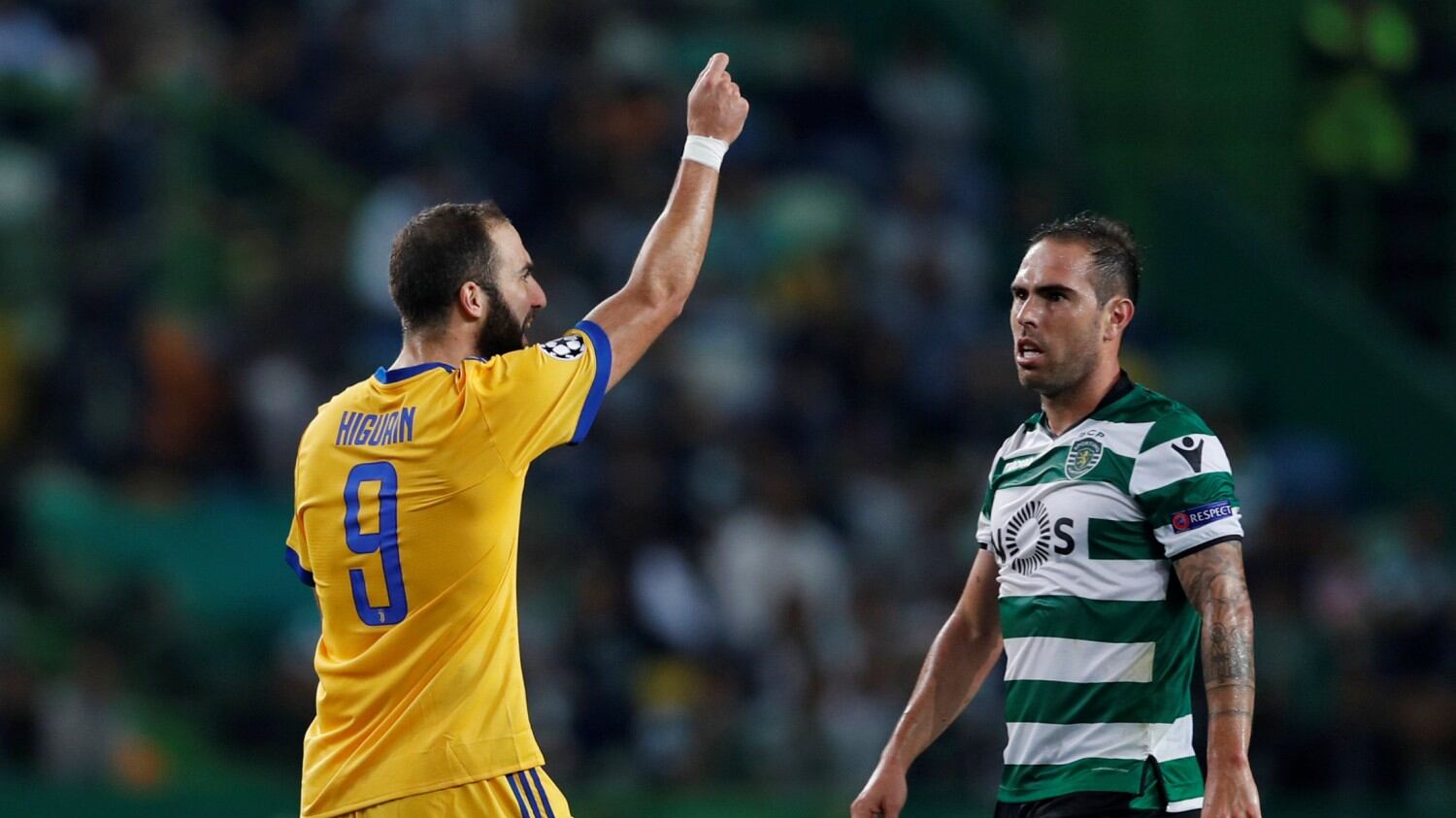 Higuain salva la Juventus in Portogallo: finisce 1-1 in casa dello Sporting