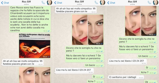 Ecco i messaggi hot tra Rocco Siffredi e Lisa Fusco 1