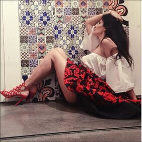 Pamela Prati, sexy selfie con il look fetish 4