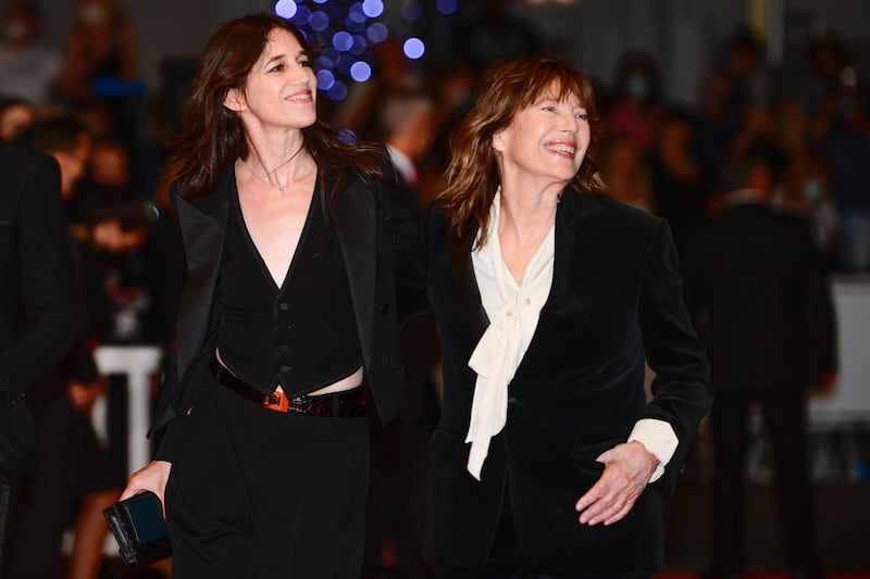 Jane Birkin con la figlia Charlotte Gainsbourg