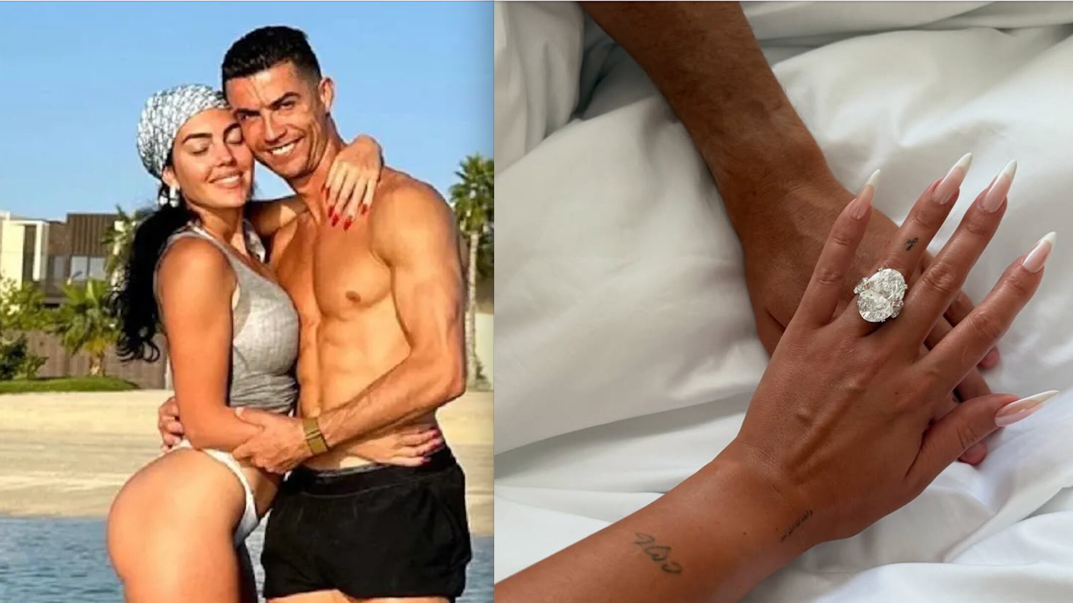 Ronaldo chiede la mano di Georgina: anello gigante e retroscena che fanno discutere