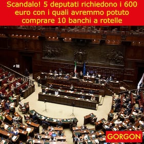 La satira del giorno. Scandalo 600 euro 1