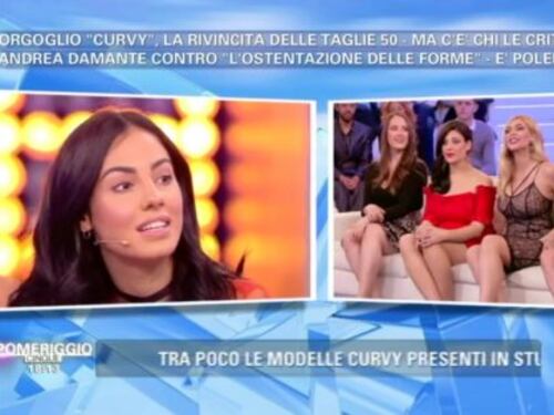 Pomeriggio Cinque, Giulia De Lellis contro le curvy. Ma la D'Urso la rimprovera