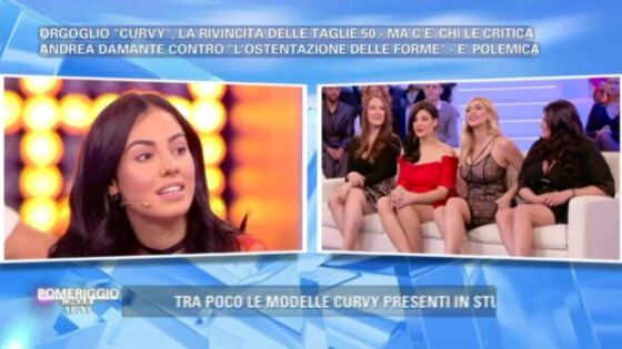 Pomeriggio Cinque, Giulia De Lellis contro le curvy. Ma la D'Urso la rimprovera