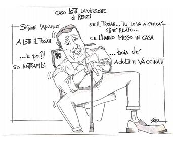 La vignetta del giorno: quel troian di Renzi 1
