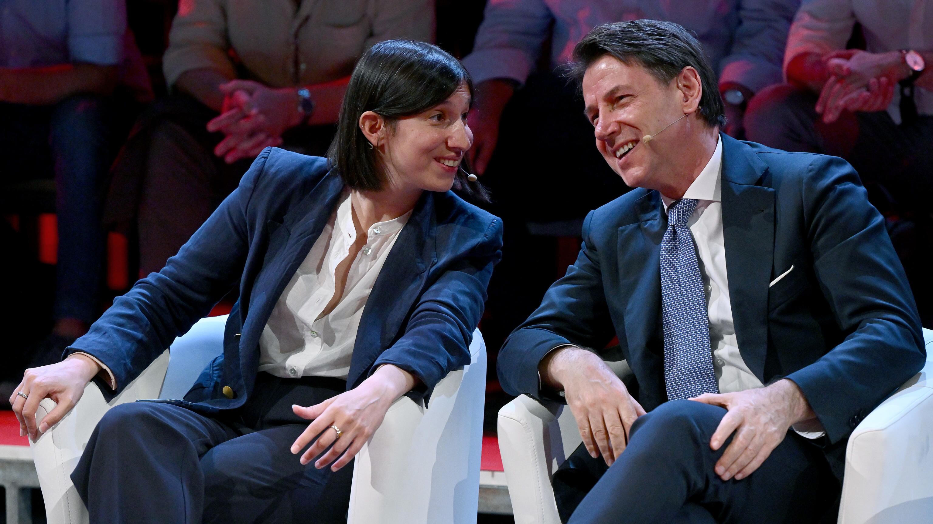 Conte diserta la manifestazione: il "campo largo" diviso in piazza