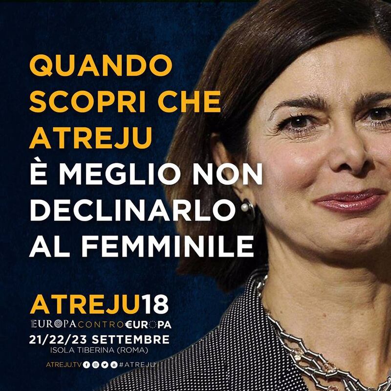 La campagna social di Atreju contro Boldrini, Renzi e Junker 5