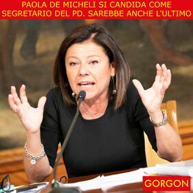 La satira del giorno. La candidata segretario del PD 1