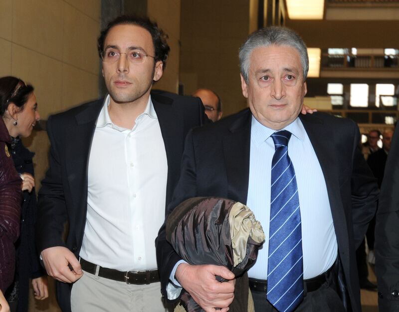 Vincenzo Morici con il figlio all'assoluzione