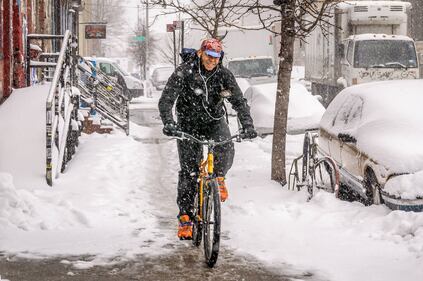 New York sotto la neve 4