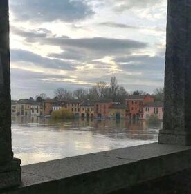 Il Ticino esonda ed allaga Pavia 3