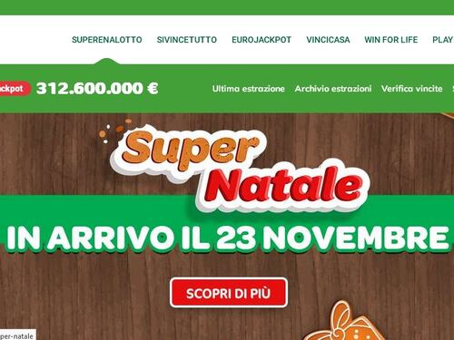 Super Natale con SuperEnalotto: 600 premi garantiti da 20mila euro