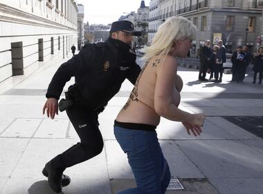 La protesta delle Femen in Spagna 2