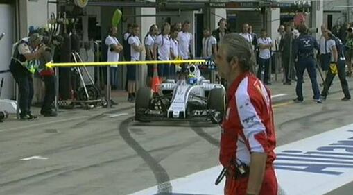 Massa non rallenta e rischia di travolgere Arrivabene 2