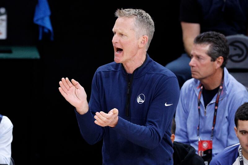 Steve Kerr Warriors Hawks ANSA