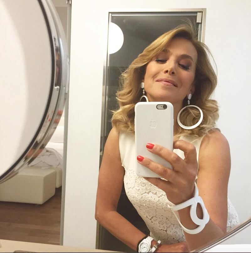 Barbara D'Urso vestita d'argento 5