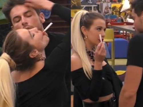 Clizia Incorvaia e Andrea Denver si baciano, "Sognando Grease"