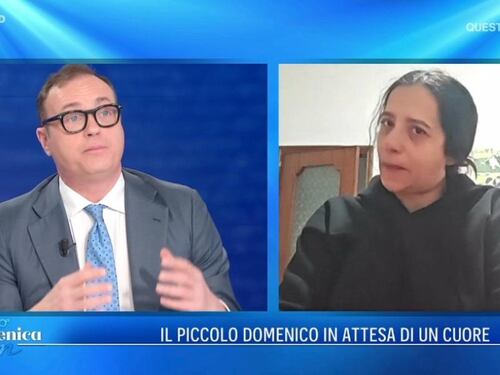 “Chiedo aiuto al Papa”. L’appello disperato della mamma del bimbo col cuore “bruciato” a Domenica In
