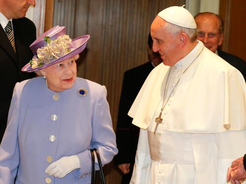 Elisabetta II e Papa Francesco