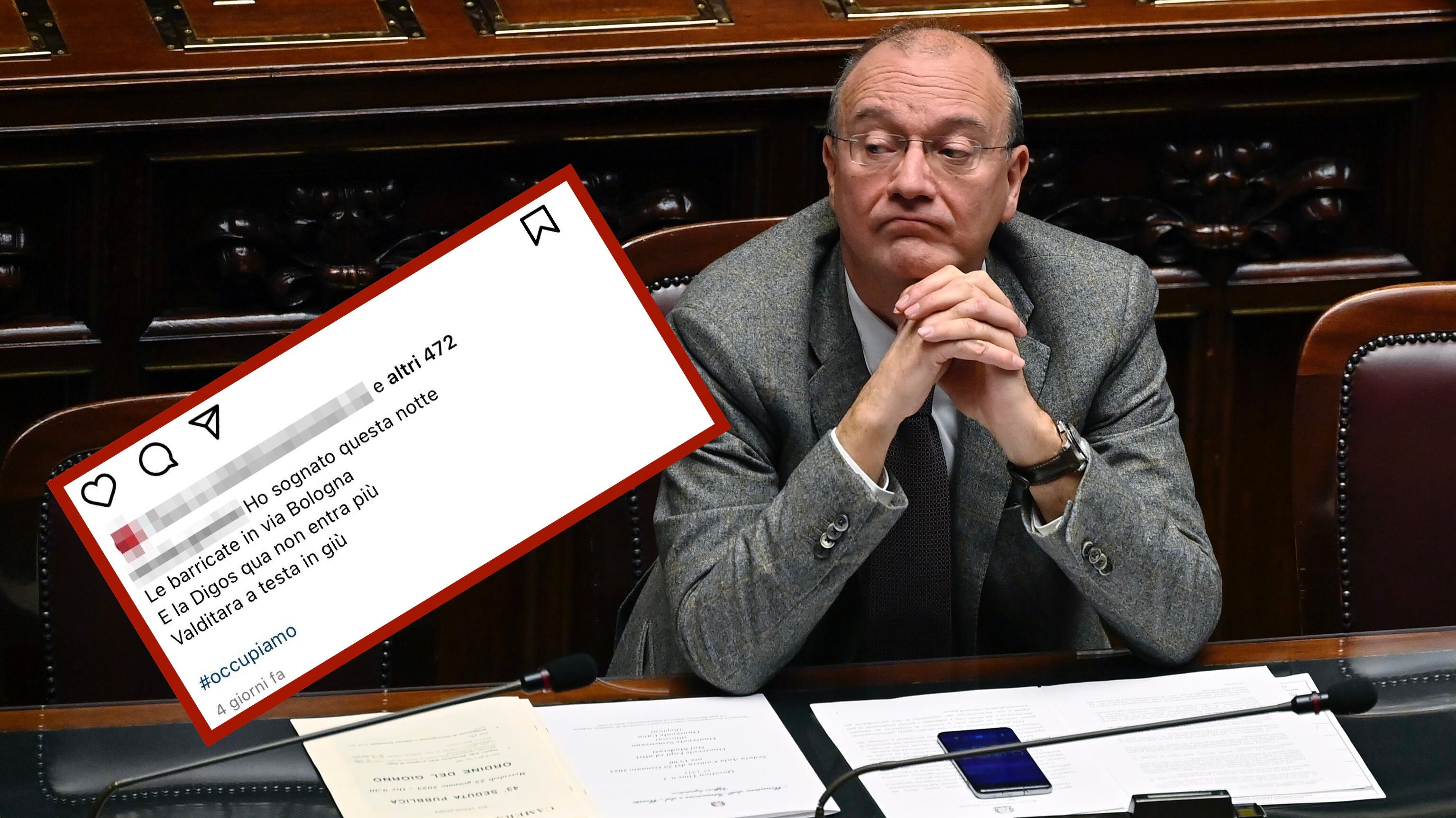 "A testa a giù", "Il fatto che sia vivo..". Minacce choc a Valditara dai collettivi