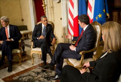 Renzi-Obama, l'incontro a Villa Madama 8