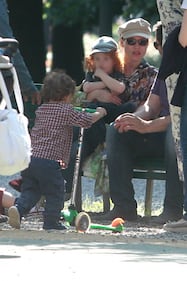 Gabriella Pession al parco con il figlio Giulio 18