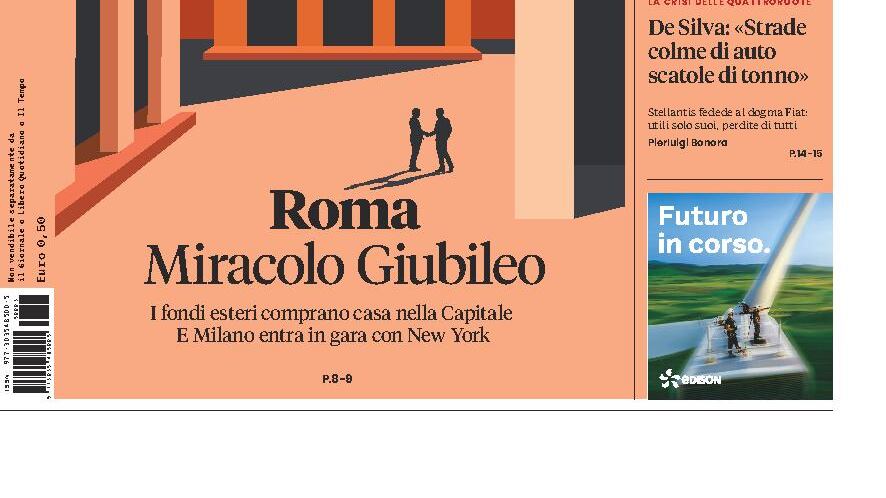 Su Moneta mattone e auto. Cibo malato sulla tavola