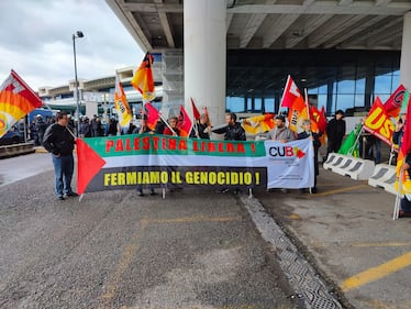 Manifestazione pro-Pal a Malpensa 4