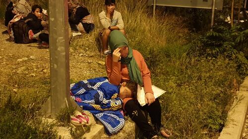 L'incendio nel campo migranti di Samos 3