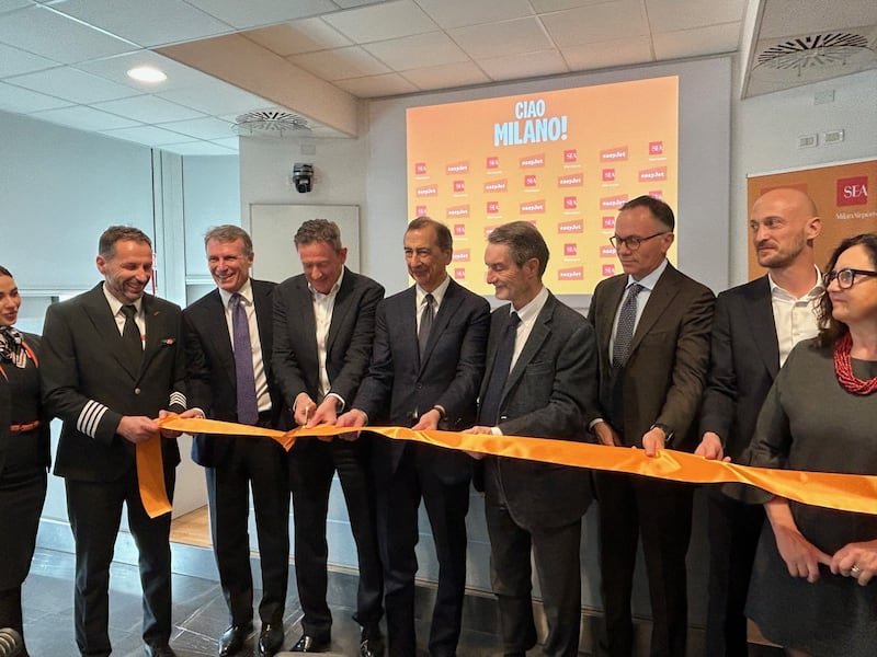 Inaugurazione base easyjet aeroporto Milano Linate
