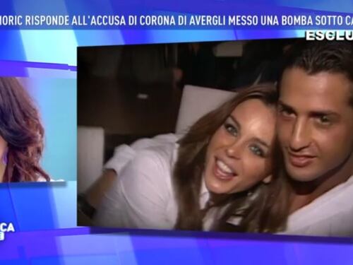 Domenica Live, il fidanzato della Moric risponde alle accuse di Corona: "Non ho messo io la bomba"