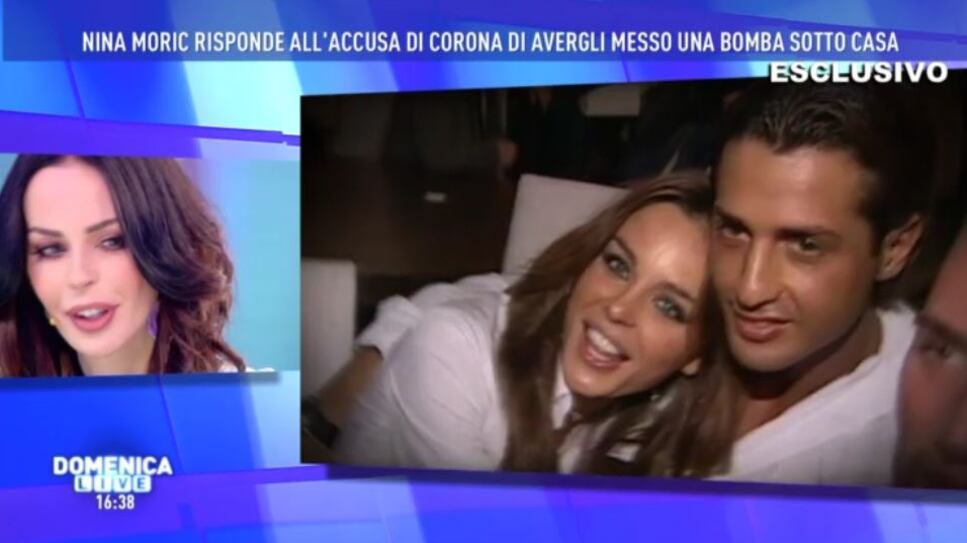 Domenica Live, il fidanzato della Moric risponde alle accuse di Corona: "Non ho messo io la bomba"
