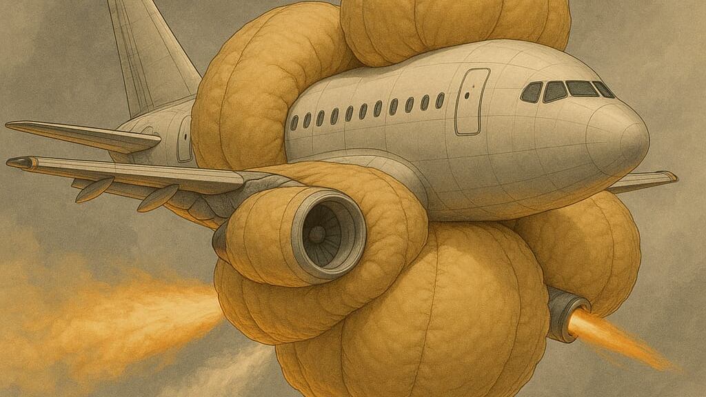 Airbag, fluidi e spinta inversa: così un "popcorn gigante" può salvare dal disastro aereo