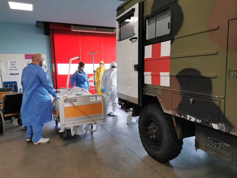 Gli Alpini impiegati in Piemonte per il trasporto dei pazienti 2